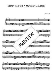 Sonate pour une horloge musicale - Georg Friedrich Händel